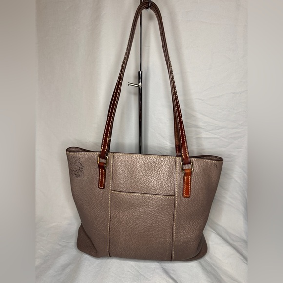 Dooney & Bourke Pebbled Leather Tote | Taupe Brown | Priced to Move - Picture 2 of 8